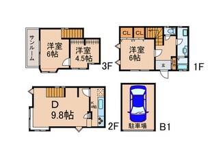 豊玉南２丁目戸建の物件間取画像